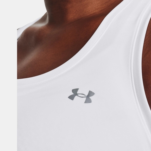 3X New Plus Size White Under Armour Workout racerback tank top women's shirt - Picture 5 of 7